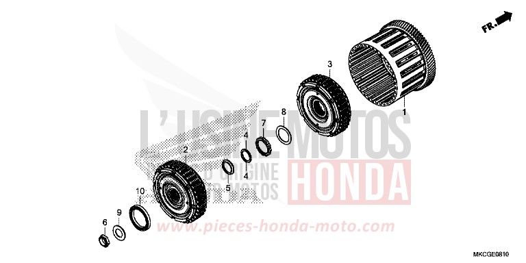 CLUTCH (DCT) for Gold Wing PEARL GLARE WHITE (NHB53E) from 2020